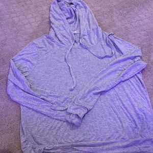 light grey thin hoodie